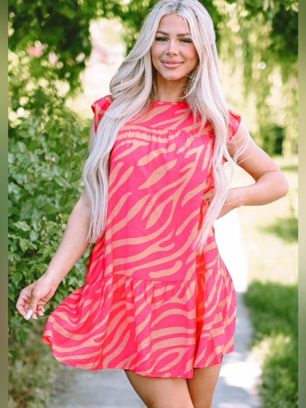 Dear Lover Zebra Print Dress